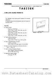 TA8238K datasheet pdf TOSHIBA