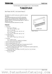 TA8251AH datasheet pdf TOSHIBA