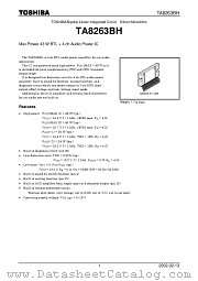 TA8263BH datasheet pdf TOSHIBA