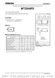 MT3S40FS datasheet pdf TOSHIBA