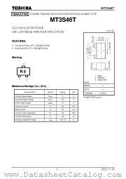 MT3S46T datasheet pdf TOSHIBA