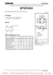 MT4S100U datasheet pdf TOSHIBA