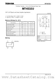 MT4S32U datasheet pdf TOSHIBA