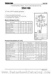 3SK199 datasheet pdf TOSHIBA