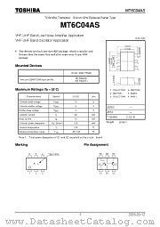 MT6C04AS datasheet pdf TOSHIBA