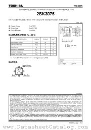 2SK3075 datasheet pdf TOSHIBA