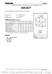 2SK3077 datasheet pdf TOSHIBA