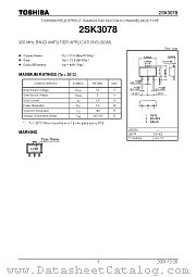 2SK3078 datasheet pdf TOSHIBA