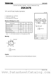 2SK3476 datasheet pdf TOSHIBA