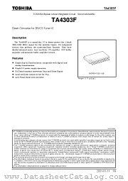 TA4303F datasheet pdf TOSHIBA