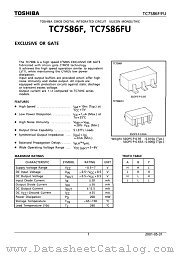 TC7S86FU datasheet pdf TOSHIBA