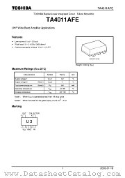 TA4011AFE datasheet pdf TOSHIBA