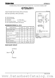 GT20J311 datasheet pdf TOSHIBA