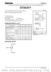 GT30J311 datasheet pdf TOSHIBA