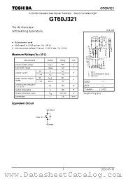 GT60J321 datasheet pdf TOSHIBA