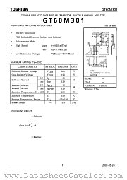 GT60M301 datasheet pdf TOSHIBA