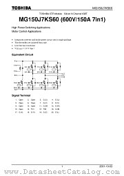 MG150J7KS60 datasheet pdf TOSHIBA