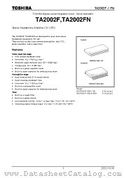 TA2002FN datasheet pdf TOSHIBA