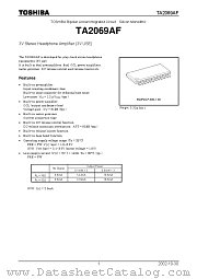 TA2069AF datasheet pdf TOSHIBA