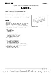 TA2068N datasheet pdf TOSHIBA