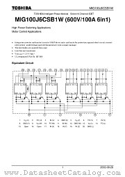 MIG100J6CSB1W datasheet pdf TOSHIBA