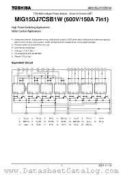 MIG150J7CSB1W datasheet pdf TOSHIBA