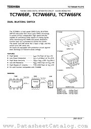 TC7W66F datasheet pdf TOSHIBA