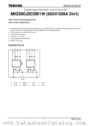 MIG300J2CSB1W datasheet pdf TOSHIBA