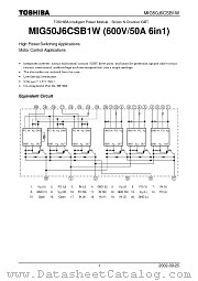 MIG50J6CSB1W datasheet pdf TOSHIBA