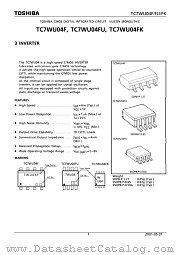 TC7WU04FK datasheet pdf TOSHIBA