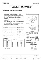 TC3W02FU datasheet pdf TOSHIBA