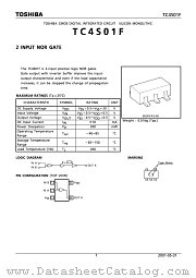 TC4S01F datasheet pdf TOSHIBA