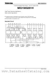 MIG150Q201H datasheet pdf TOSHIBA