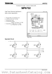 MP6752 datasheet pdf TOSHIBA