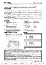 TC58NS128ADC datasheet pdf TOSHIBA