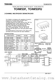 TC4W53F datasheet pdf TOSHIBA