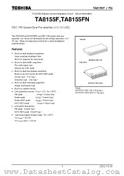 TA8155F datasheet pdf TOSHIBA