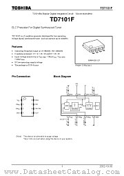 TD7101F datasheet pdf TOSHIBA