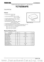 TC7SZ08AFE datasheet pdf TOSHIBA