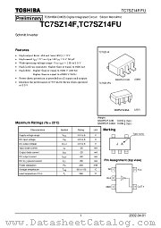 TC7SZ14FU datasheet pdf TOSHIBA