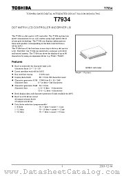 T7934 datasheet pdf TOSHIBA