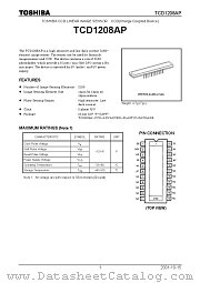 TCD1208AP datasheet pdf TOSHIBA