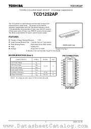 TCD1252AP datasheet pdf TOSHIBA