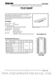 TCD1305P datasheet pdf TOSHIBA