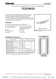 TCD1501D datasheet pdf TOSHIBA