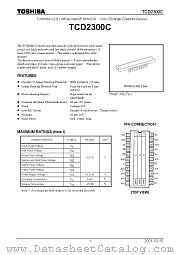 TCD2300C datasheet pdf TOSHIBA