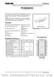 TCD2301C datasheet pdf TOSHIBA