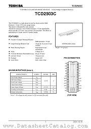 TCD2503C datasheet pdf TOSHIBA