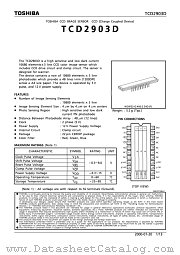 TCD2903D datasheet pdf TOSHIBA