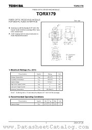 TORX179 datasheet pdf TOSHIBA